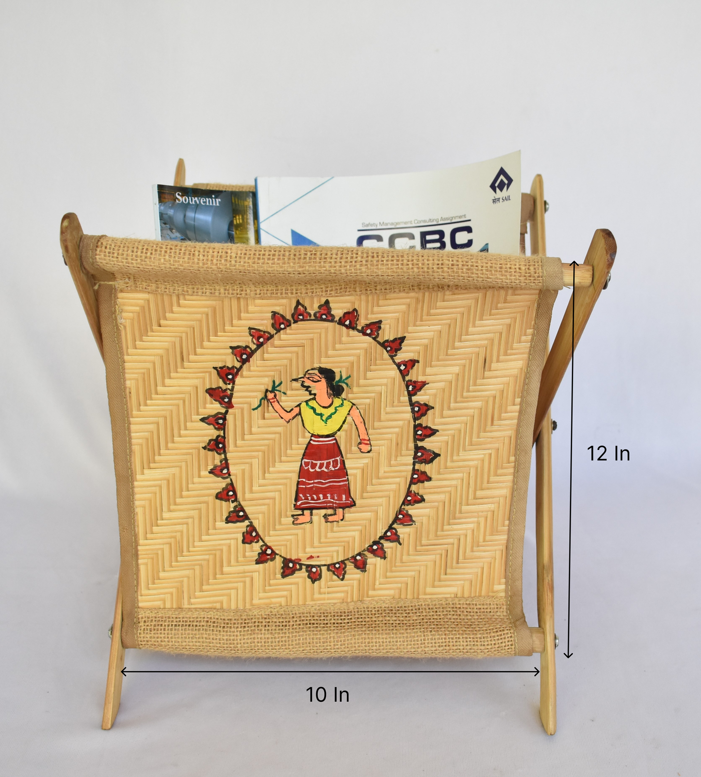 Jute Magazine Holder | Multi Purpose Storage Basket