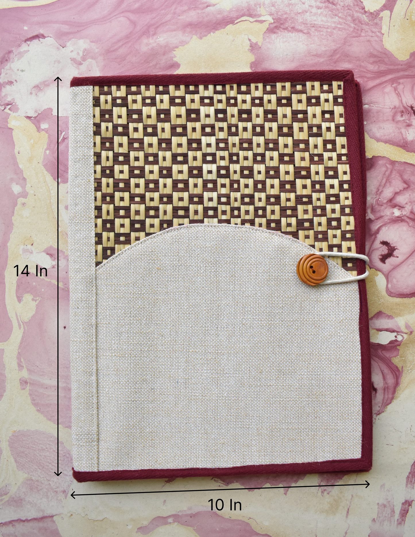 Jute + Bamboo Office Folder