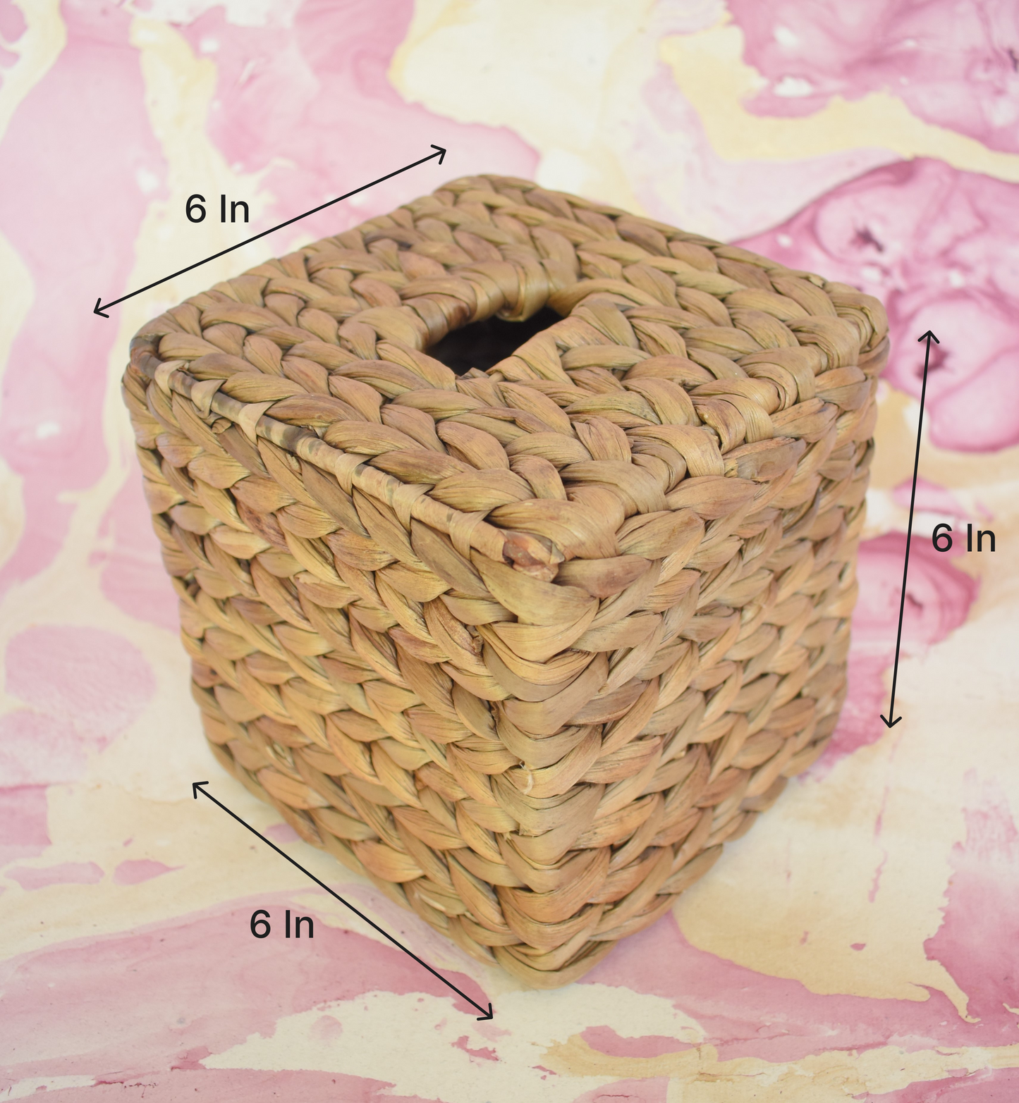 Water Hyacinth Tissue Box | Square Shape