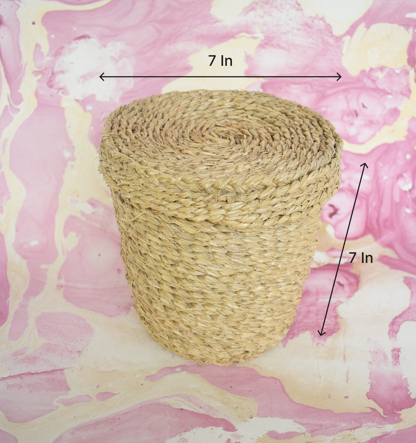 Water Hyacinth Multi Purpose Storage Basket | With Lid