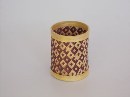 Round Bamboo Pen Stand