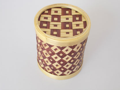Round Bamboo Pen Stand