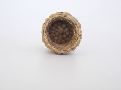 Round Water Hyacinth Pen Stand