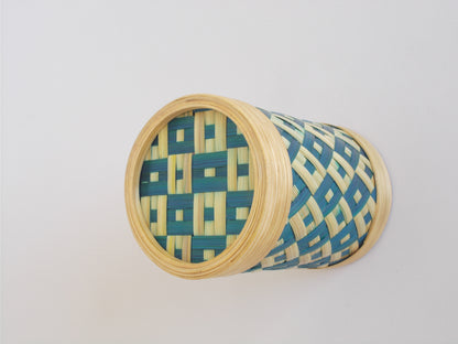 Cylindrical Bamboo Pen Stand