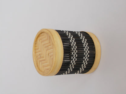 Round Bamboo Pen Stand