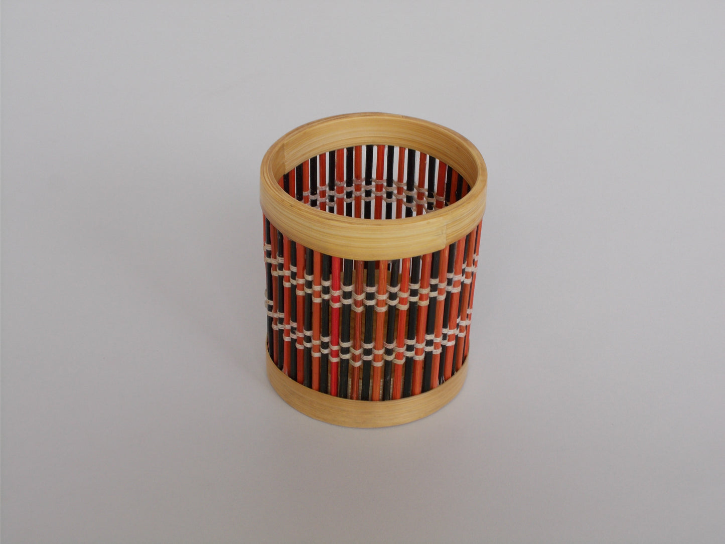 Round Bamboo Pen Stand