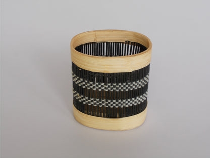 Oval Bamboo Pen Stand