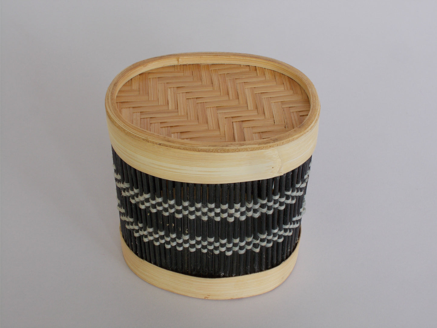 Oval Bamboo Pen Stand
