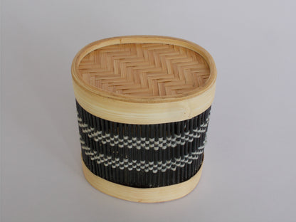 Oval Bamboo Pen Stand