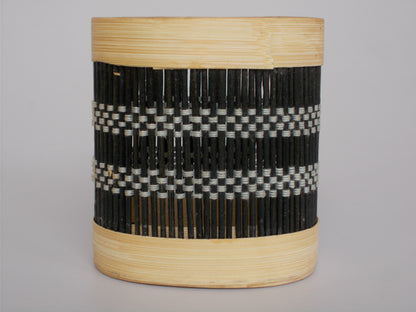 Oval Bamboo Pen Stand