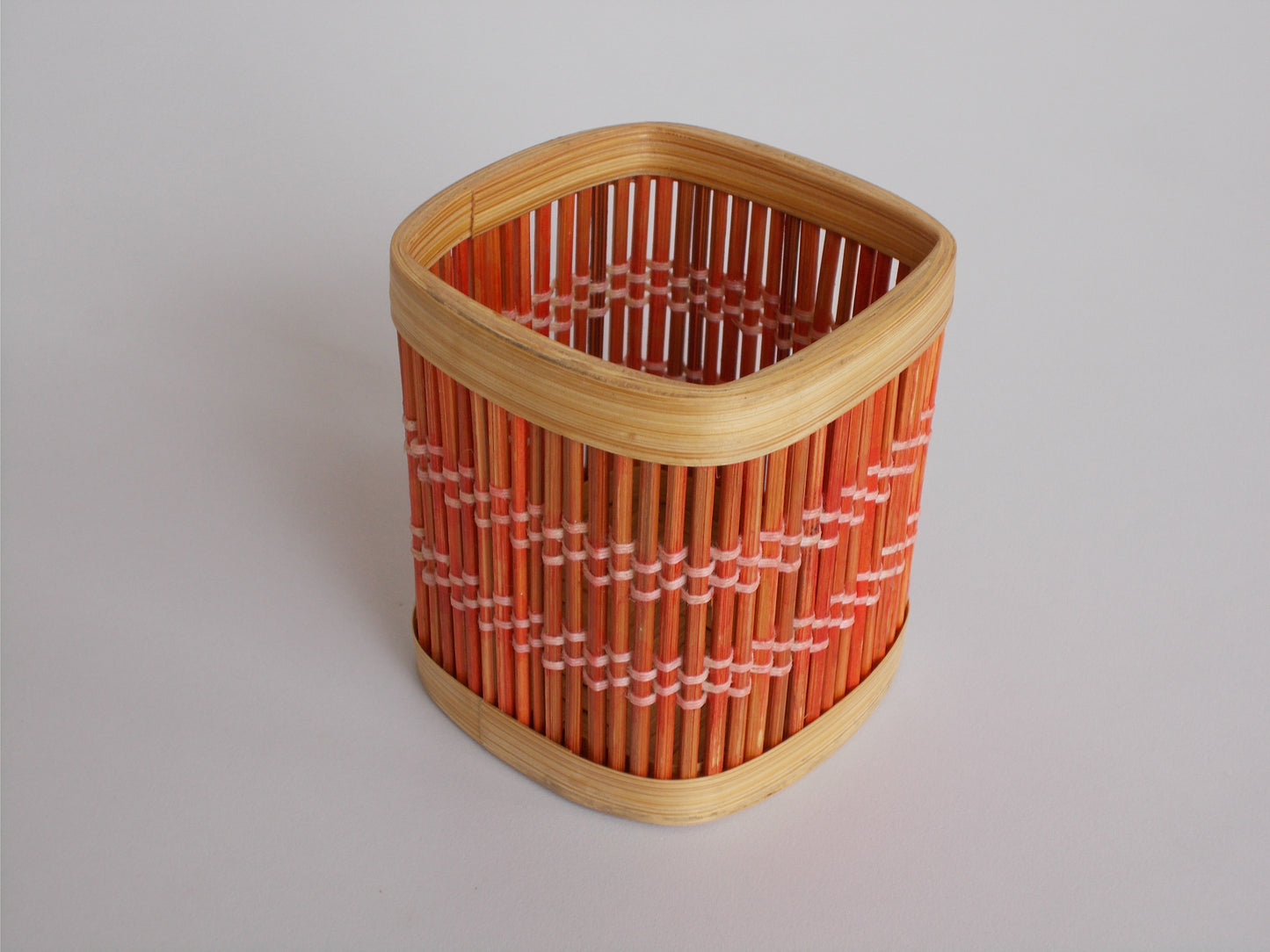 Cuboid Bamboo Pen Stand