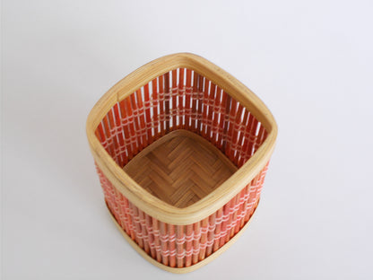 Cuboid Bamboo Pen Stand