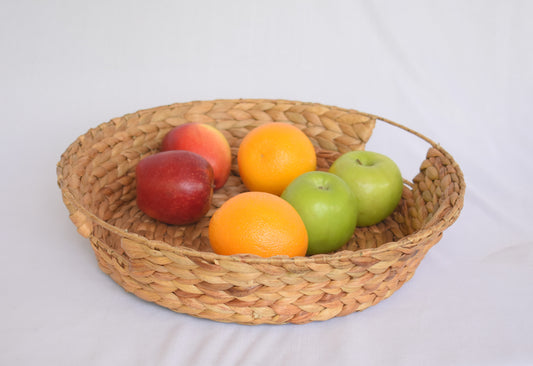 Water Hyacinth Fruit Basket | Round Shape