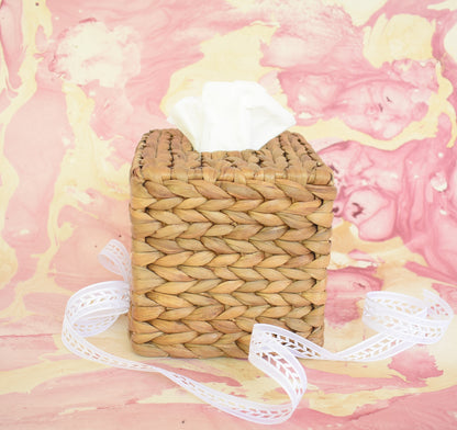 Water Hyacinth Tissue Box | Square Shape