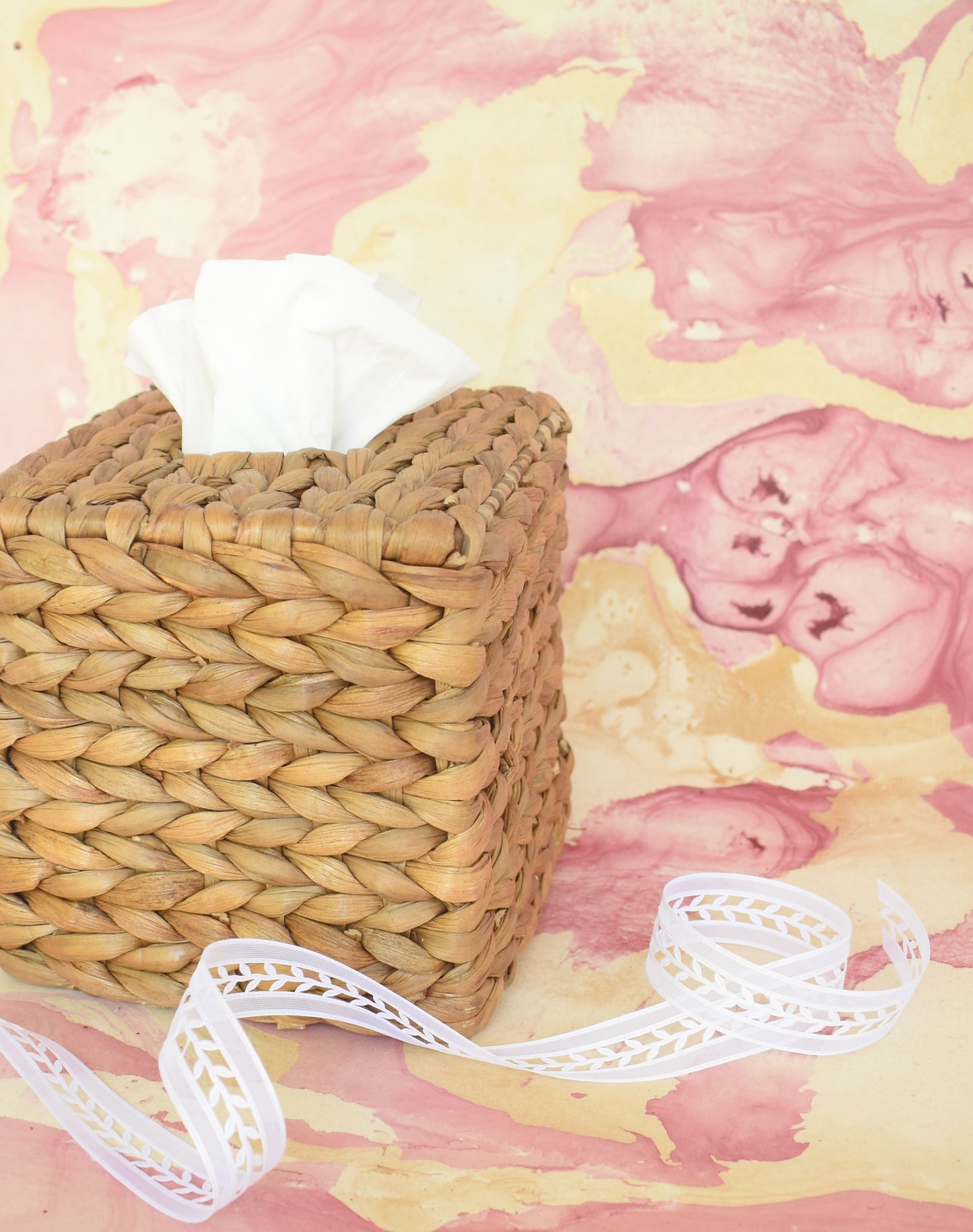 Water Hyacinth Tissue Box | Square Shape