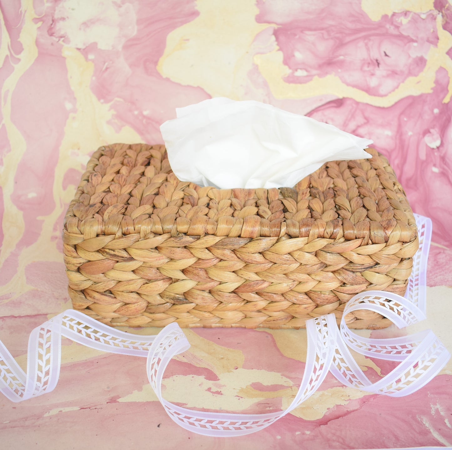 Water Hyacinth Tissue Box
