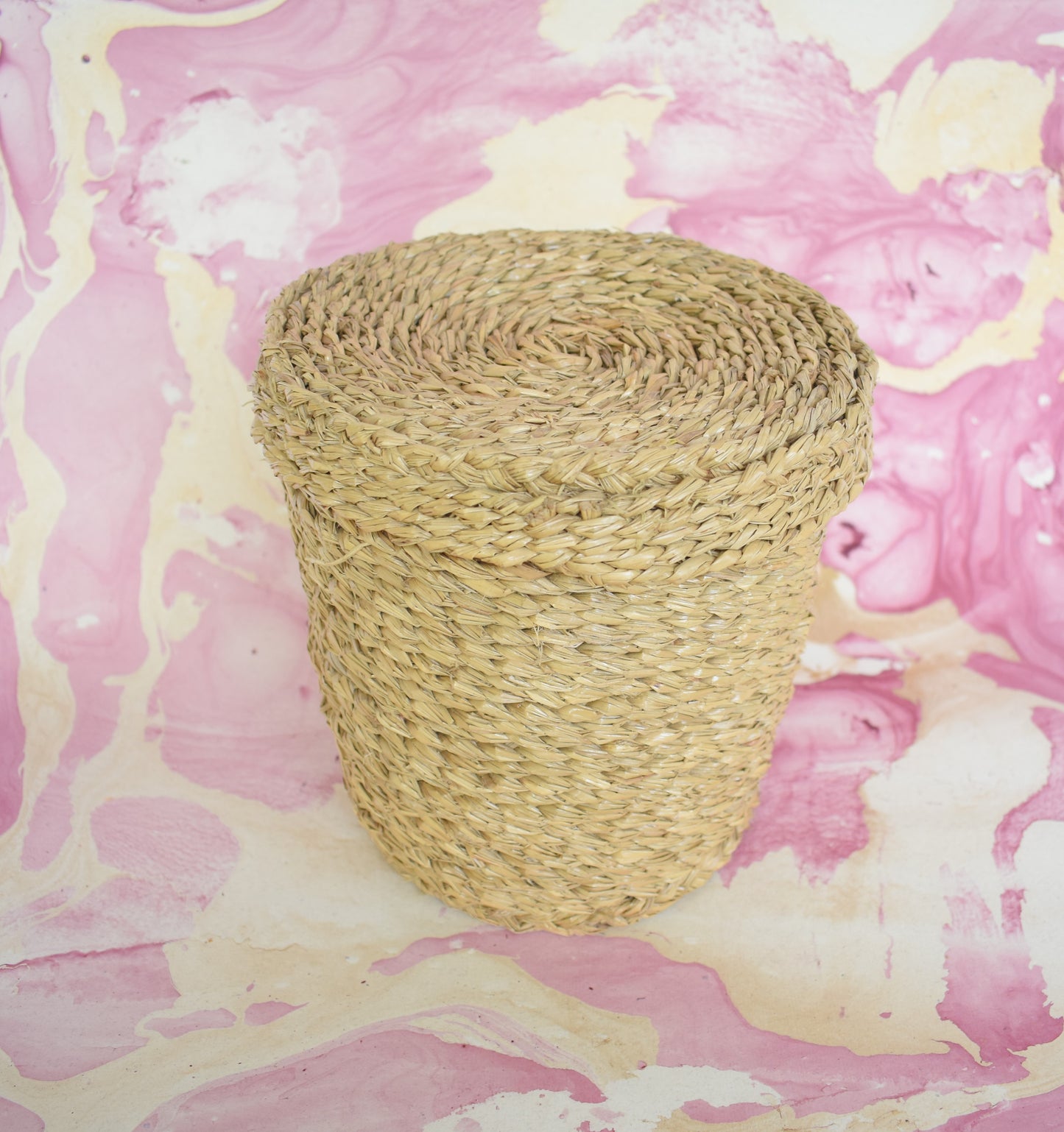 Water Hyacinth Multi Purpose Storage Basket | With Lid