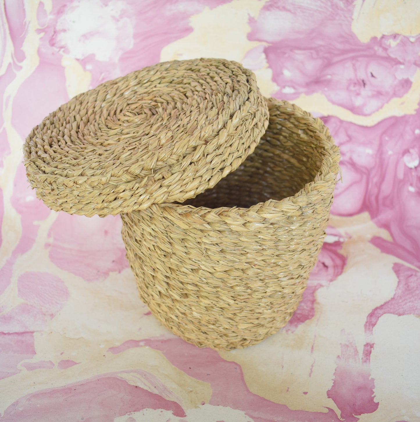 Water Hyacinth Multi Purpose Storage Basket | With Lid