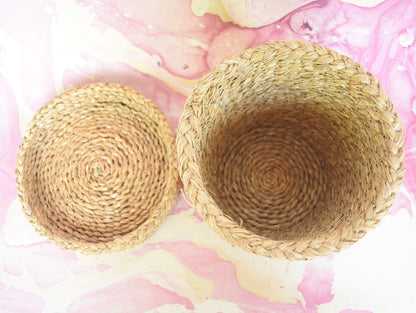 Water Hyacinth Multi Purpose Storage Basket | With Lid