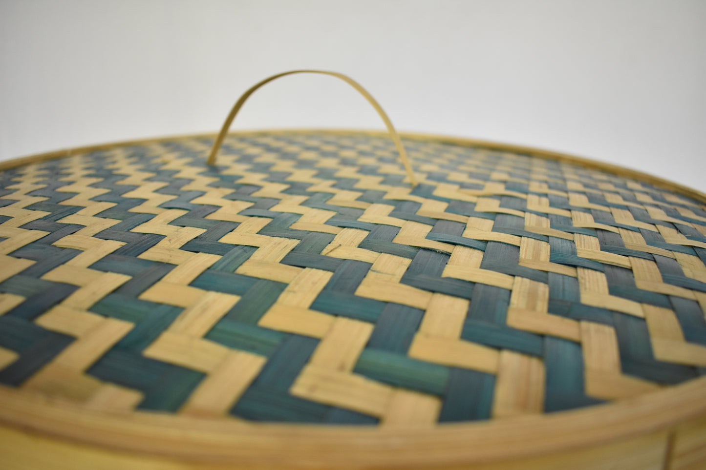 Bamboo Laundry Basket | With Cover | Large Size