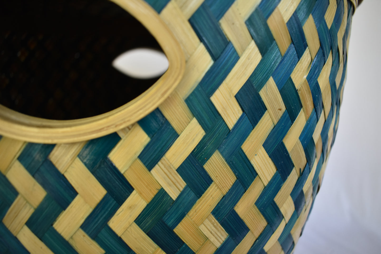 Bamboo Laundry Basket | With Cover | Large Size