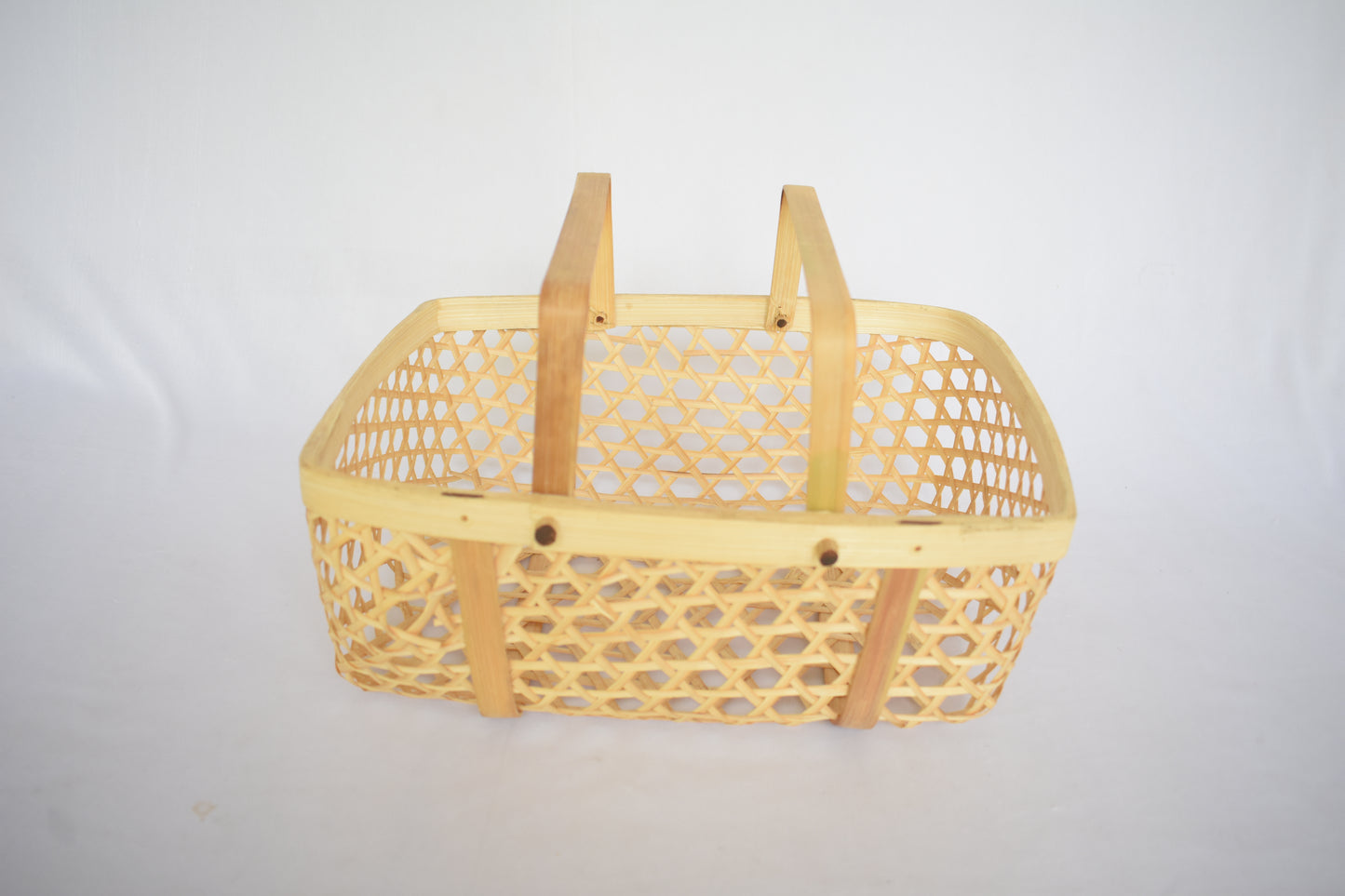 Bamboo Gift Basket | With Handle