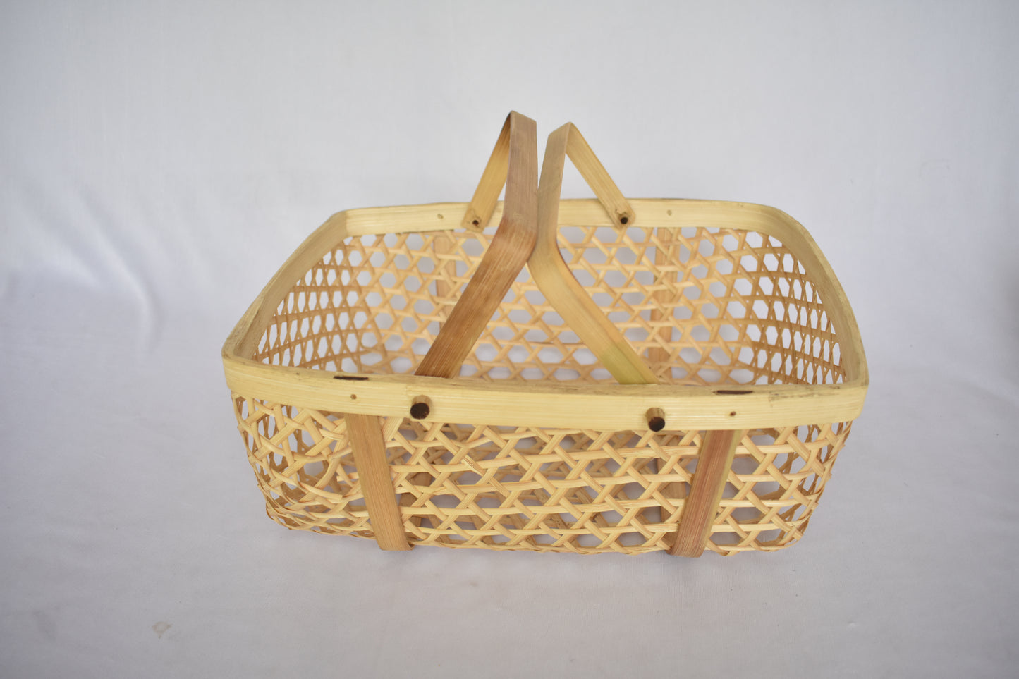 Bamboo Gift Basket | With Handle