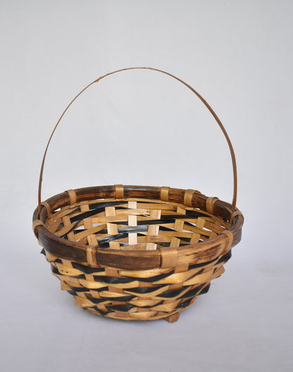 Bamboo Fruit Basket | Round Shape | With Handle