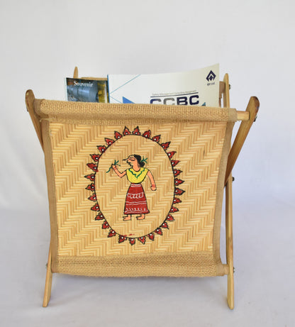 Jute Magazine Holder | Multi Purpose Storage Basket