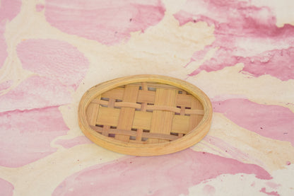 Bamboo Tea Coasters | Oval Shape