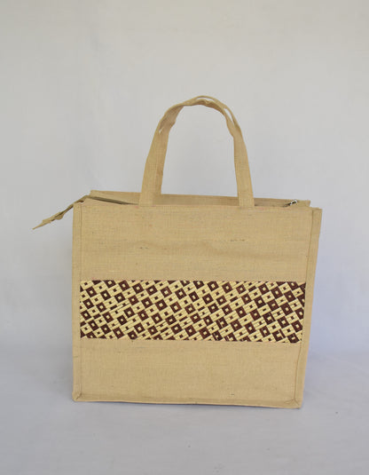 Jute + Bamboo Short Handle Tote Bag