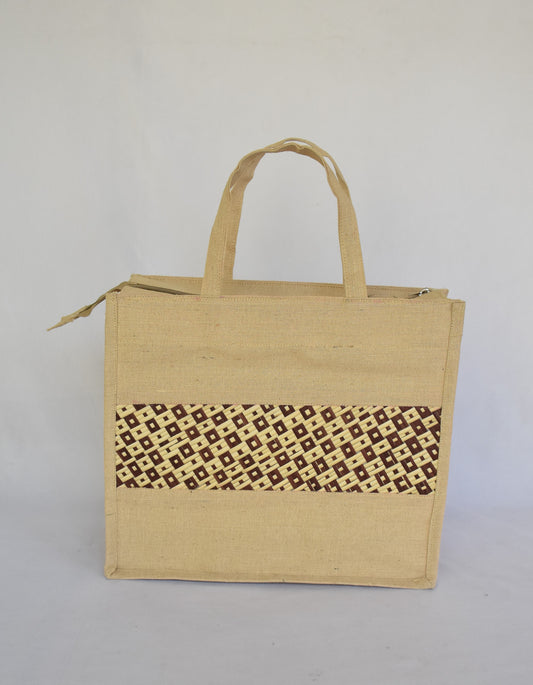 Jute + Bamboo Short Handle Tote Bag