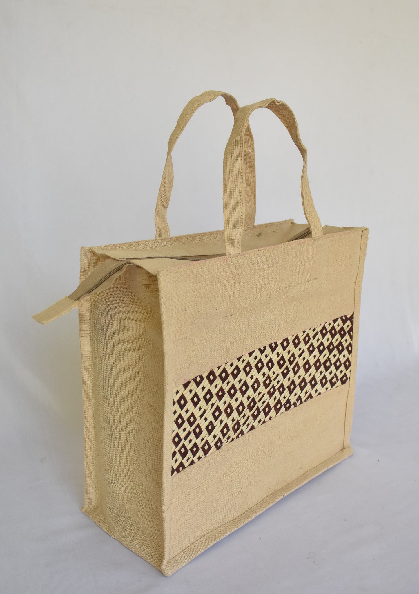 Jute + Bamboo Short Handle Tote Bag