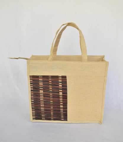 Jute + Bamboo Short Handle Tote Bag