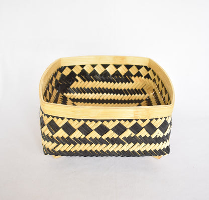 Bamboo Multi Purpose Storage Basket | Square | Small