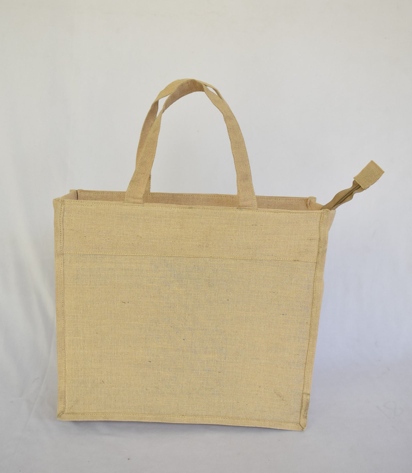Jute + Bamboo Short Handle Tote Bag