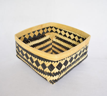 Bamboo Multi Purpose Storage Basket | Square | Small