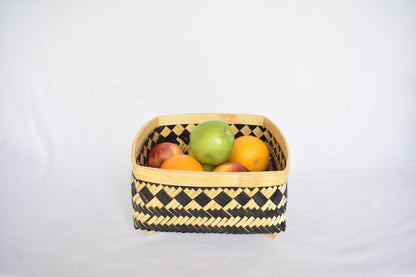 Bamboo Multi Purpose Storage Basket | Square | Small