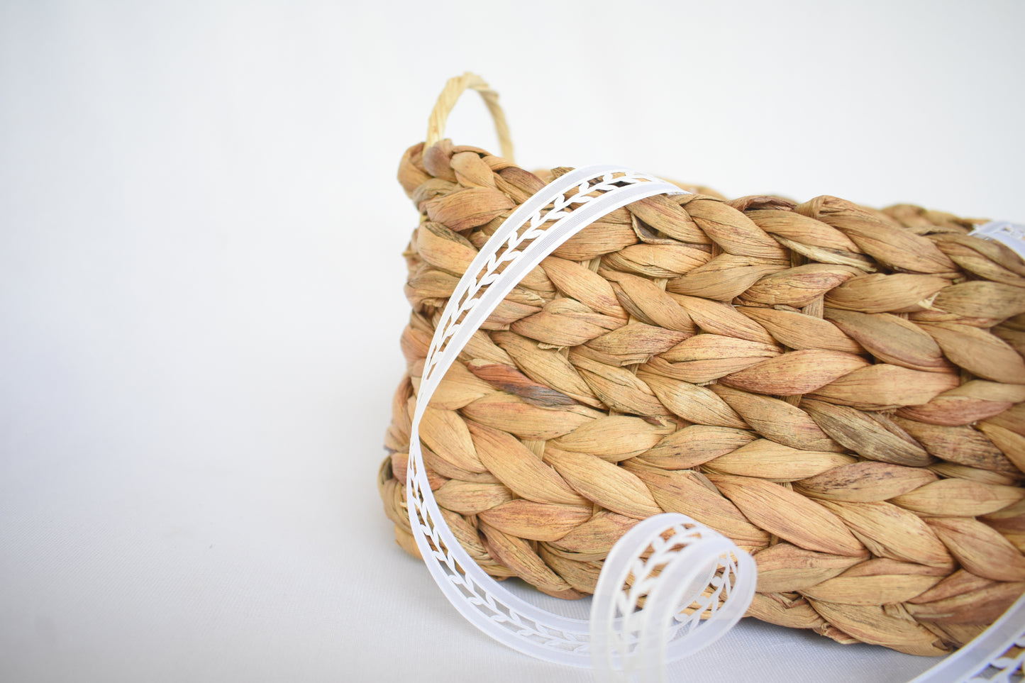 Water Hyacinth Multi Purpose Storage Basket | Round Handle