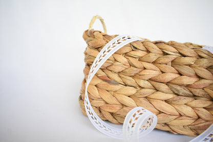 Water Hyacinth Multi Purpose Storage Basket | Round Handle