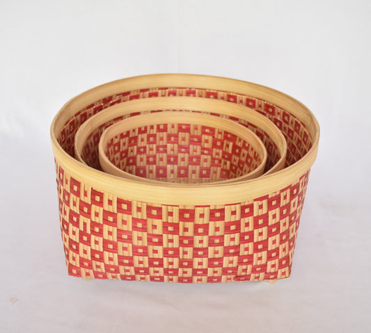 Bamboo Multi Purpose Storage Basket | Set of 3