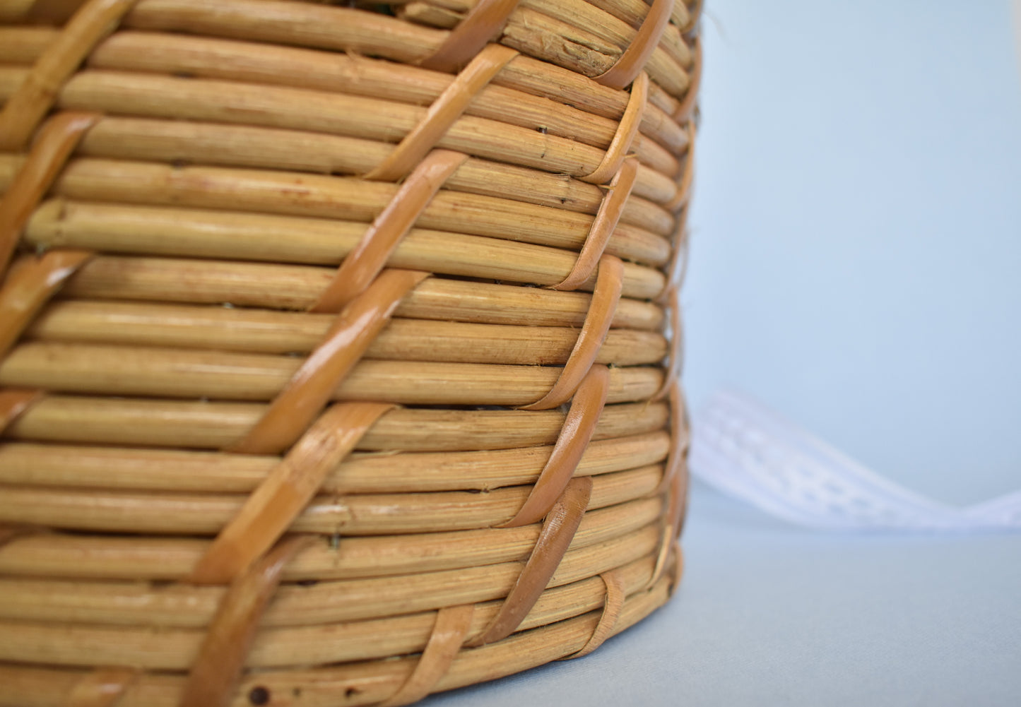 Cane Multi Purpose Storage Basket | Round Shape