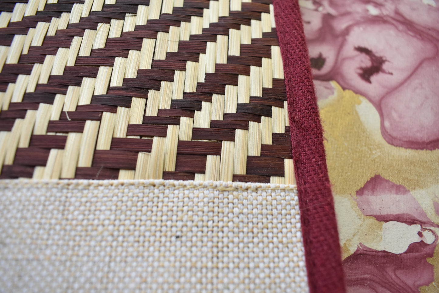 Jute + Bamboo Office Folders