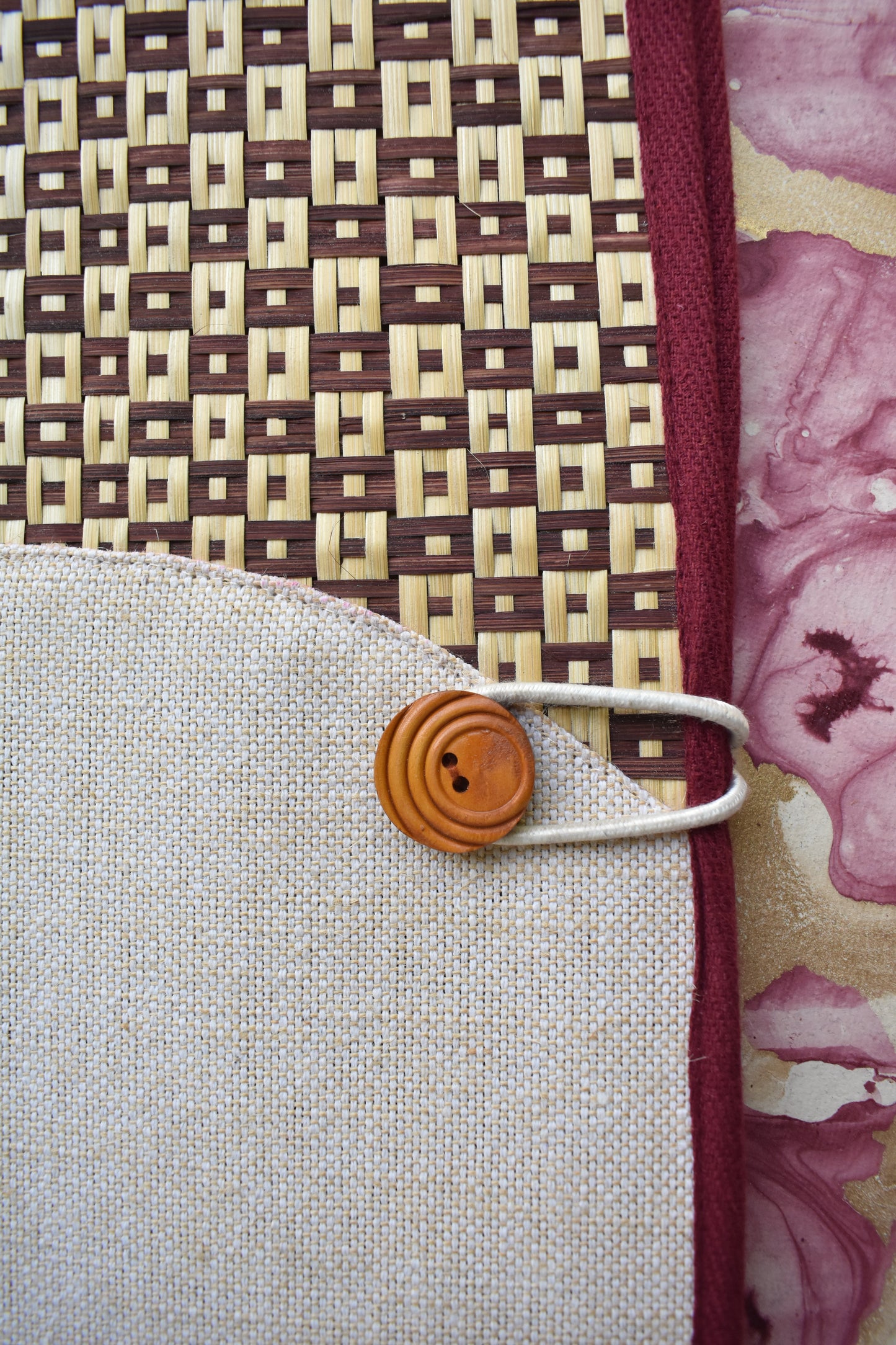 Jute + Bamboo Office Folder