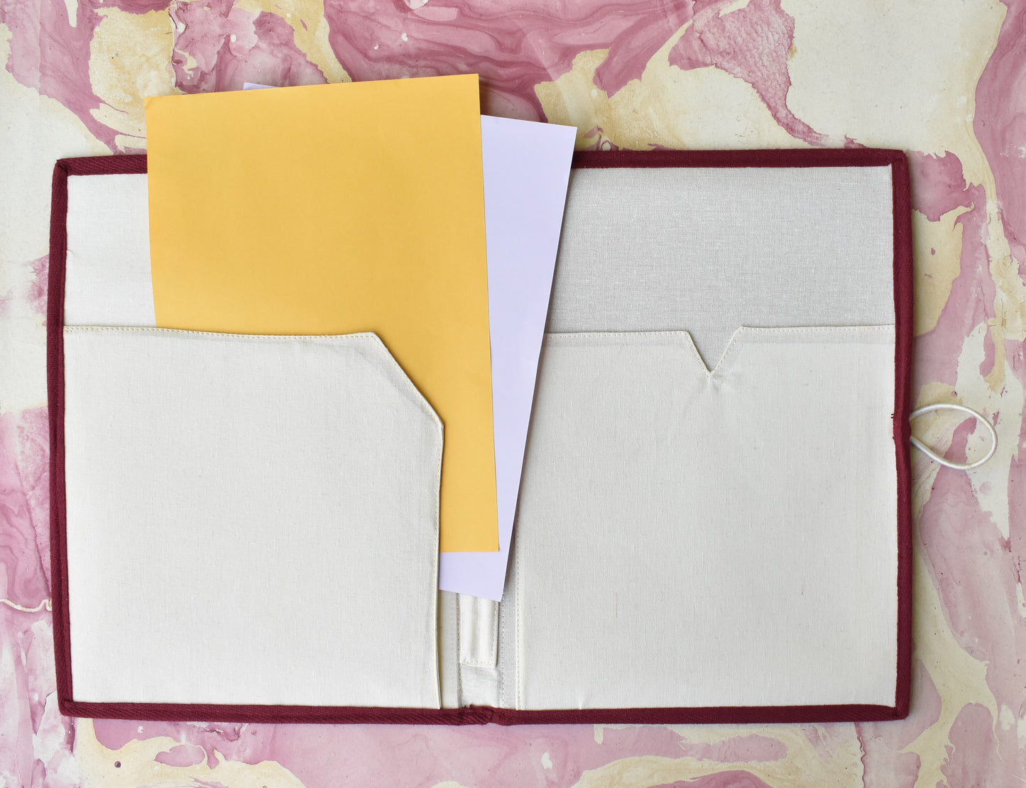 Jute + Bamboo Office Folder