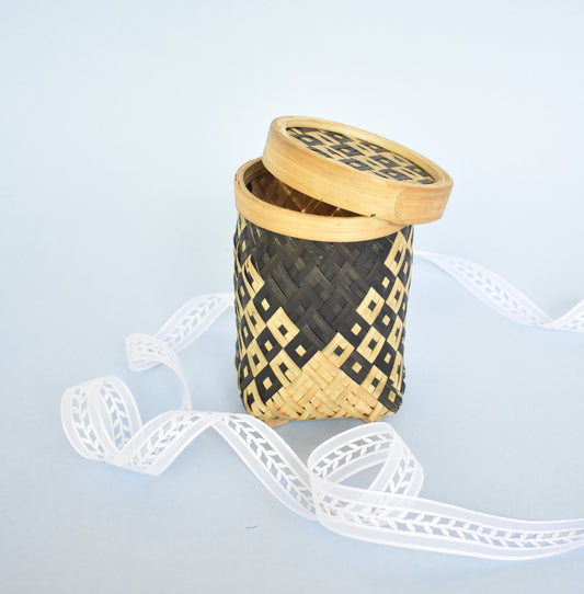 Bamboo Multi Purpose Storage Container | With Lid | Small Size