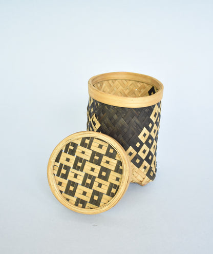 Bamboo Multi Purpose Storage Container | With Lid | Small Size