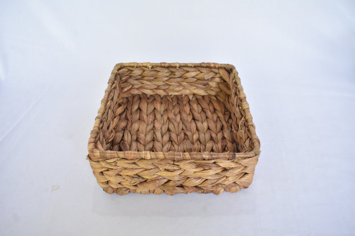 Water Hyacinth Storage Basket | Small Size | Square Shape