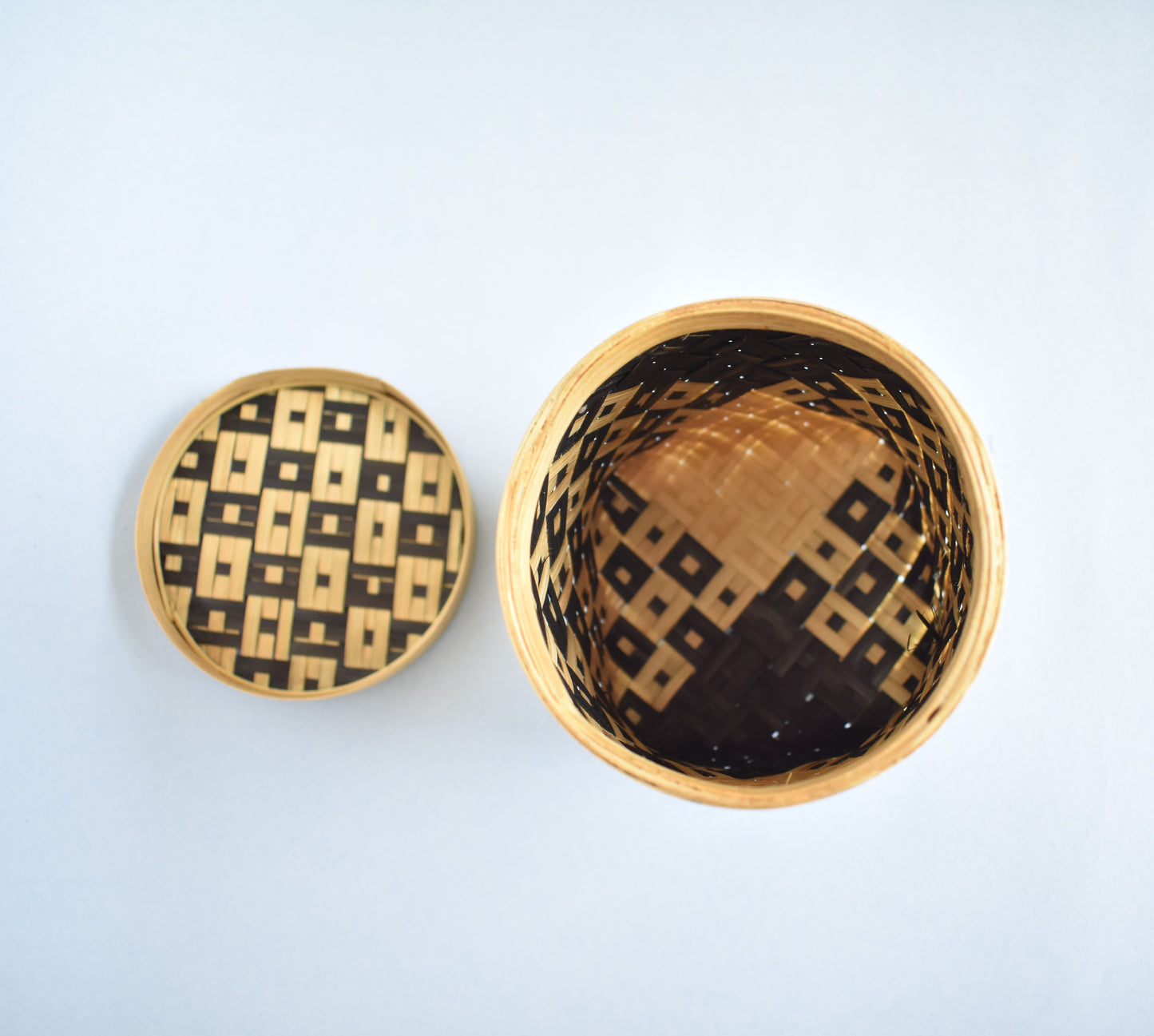 Bamboo Multi Purpose Storage Container | With Lid | Small Size