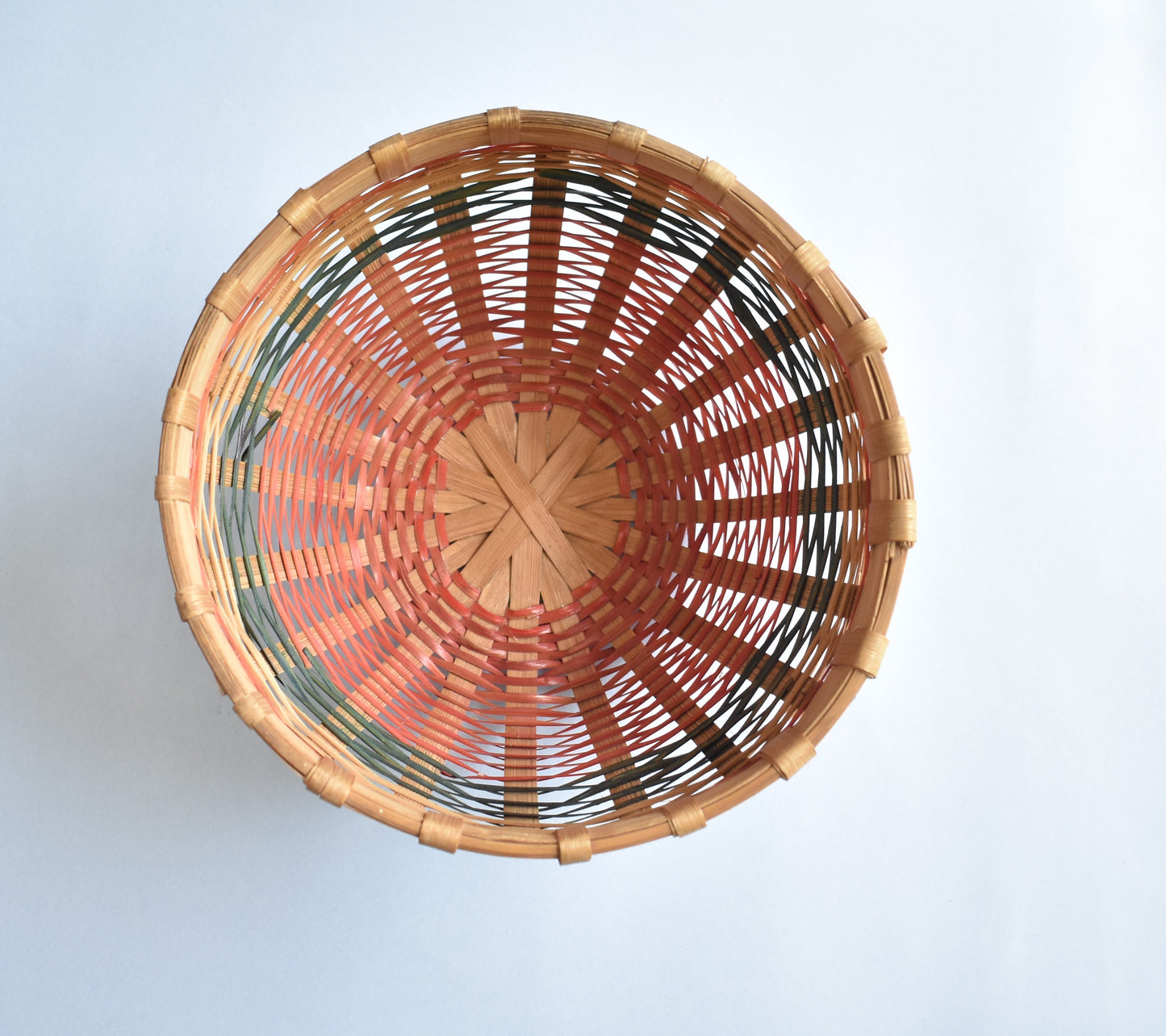 Bamboo Fruit Basket | Round | Multi Colour